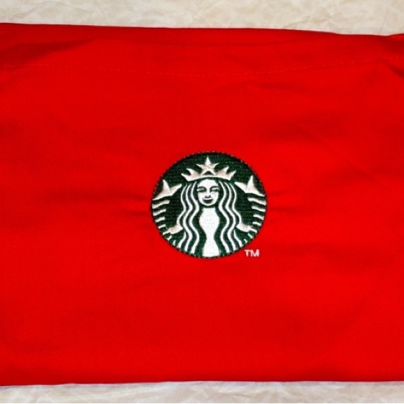 FINAL DROP🚨 Starbucks Official Holiday Red Apron Barista staff Partner Employee - Picture 2 of 3